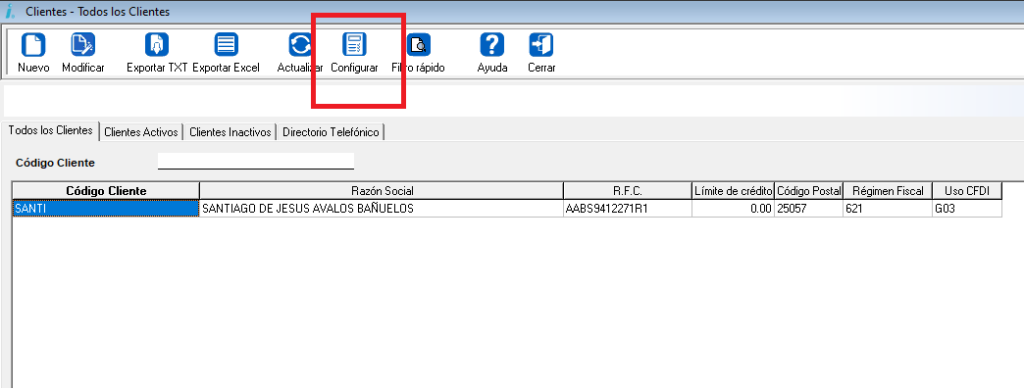 Modificar vistas en CONTPAQi Factura Electrónica Compu Saltillo