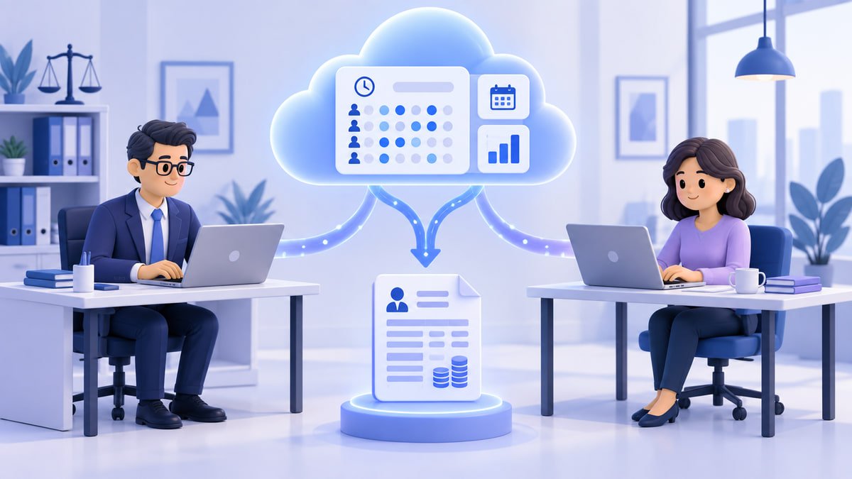 Cliente y despacho revisando la misma información desde la nube